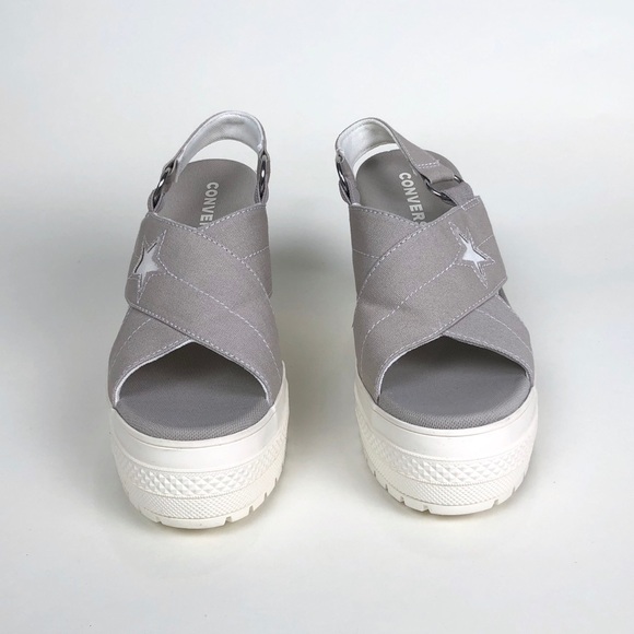 Converse Ctas One Star Boardwalk Strut Heels Egret - Picture 6 of 7